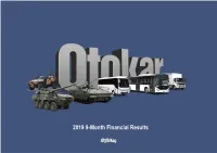 2019 9-Month Financial Results INTRODUCTION