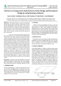 A Review on Comparative Study Between Girder Bridge and Extradosed Bridge by Using Staad.Pro Software