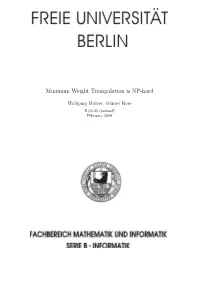 Minimum Weight Triangulation Is NP-Hard