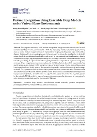 Posture Recognition Using Ensemble Deep Models Under Various Home Environments