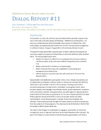 Report Fire and Resiliency Summary