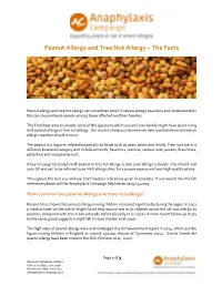 Allergy to Peanuts and Tree Nuts – the Facts