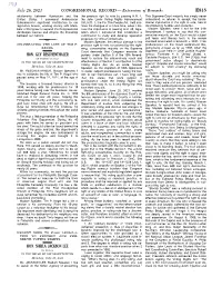 CONGRESSIONAL RECORD— Extensions of Remarks E815 HON
