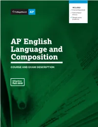 AP English Language and Composition Course 7 College Course Equivalent 7 Prerequisites