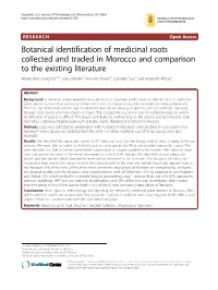 Botanical Identification of Medicinal Roots Collected and Traded In