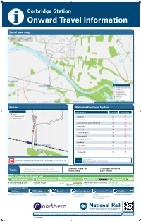 Corbridge Station I Onward Travel Information Local Area Map