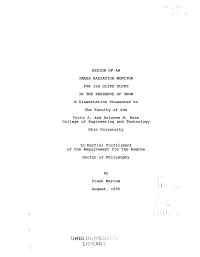 DESIGN of an IMAGE RADIATION MONITOR for ILS GLIDE SLOPE in the PRESENCE of SNOW a Dissertation Presented to the Faculty of The
