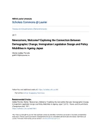 Exploring the Connection Between Demographic Change, Immigration Legislation Design and Policy Mobilities in Ageing Japan