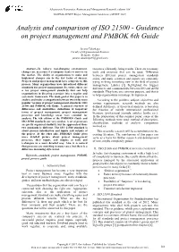 Guidance on Project Management and PMBOK 6Th Guide
