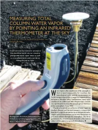 Measuring Total Column Water Vapor by Pointing an Infrared Thermometer at the Sky