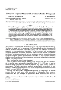 On Bayesian Analysis of Mixtures with an Unknown Number of Components