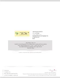 Redalyc.Variations in Branching Pattern of the Axillary Artery: a Study