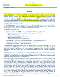 The Alvey Programme