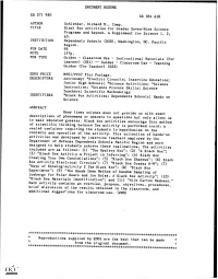 Black Box Activities for Grades Seven-Nine Science Programs And