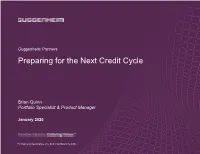 Preparing for the Next Credit Cycle