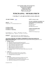Purchasing Memorandum