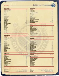 Table of Contents