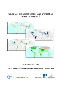 Update of the Digital Global Map of Irrigation Areas to Version 5