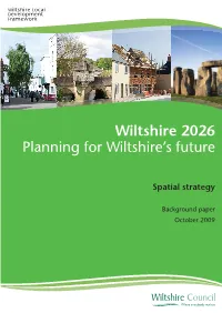 Wiltshire 2026 Spatial Strategy Background