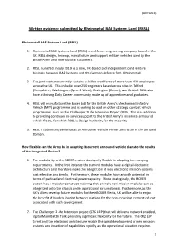 Written Evidence Submitted by Rheinmetall BAE Systems Land (RBSL)