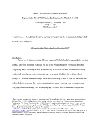 1 DRAFT: Please Do Not Cite Without Permission Prepared for the 2018