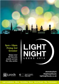5Pm – 10Pm Friday 3Rd October