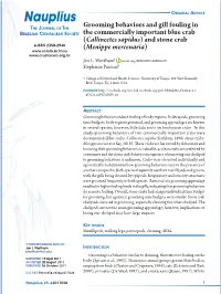 (Callinectes Sapidus) and Stone Crab E-ISSN 2358-2936 (Menippe Mercenaria) Jen L
