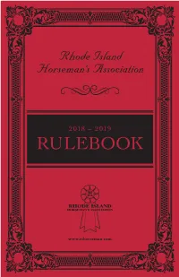 2018-2019 Rulebook