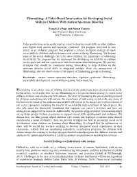 A Video-Based Intervention for Developing Social Skills in Children with Autism Spectrum Disorder
