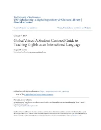 Global Voices: a Student-Centered Guide to Teaching English As an International Language Megan M