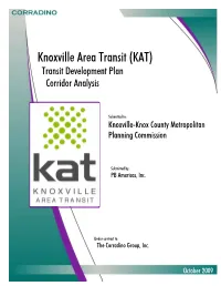 (KAT) Transit Development Plan Corridor Analysis