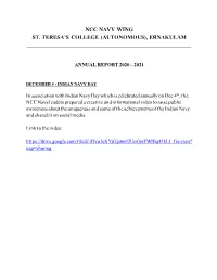 Ncc Navy Report 2021