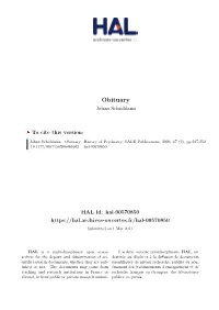 Obituary Johan Schioldann