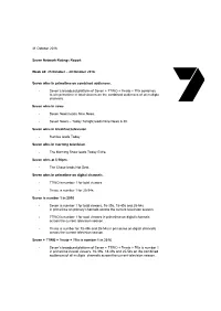 Seven Network Ratings Report Week 44