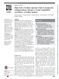 High Levels of Indium Exposure Relate to Progressive