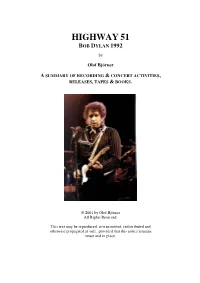 Highway 51 Bob Dylan 1992