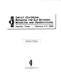Impact Cratering: Bridging the Gap Between Modeling and Observations