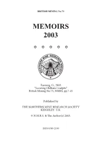 Locating Oldham Coalpits” British Mining No.73, NMRS, Pp.7-45