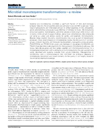 Microbial Monoterpene Transformations—A Review