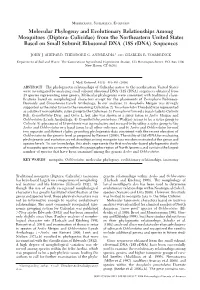 Molecular Phylogeny and Evolutionary