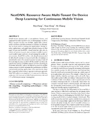 Nestdnn: Resource-Aware Multi-Tenant On-Device Deep Learning for Continuous Mobile Vision