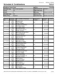 Schedule A: Contributions Sch-A