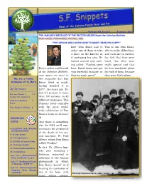 THE JANUARY MESSAGE of the RECTOR MAJOR from the Salesian