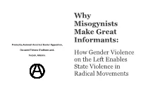 Why Misogynists Make Great Informants