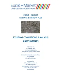 Existing Conditions Analysis Assessments