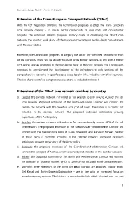 Extensions of the TEN-T Core Network Corridors by Country: A