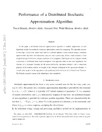Performance of a Distributed Stochastic Approximation Algorithm