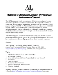 Student Handbook As Well As the Home Page