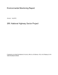 Environmental Monitoring Report SRI: National Highway Sector Project