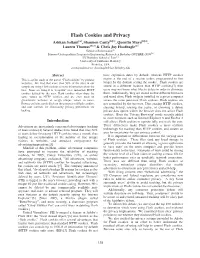 Flash Cookies and Privacy